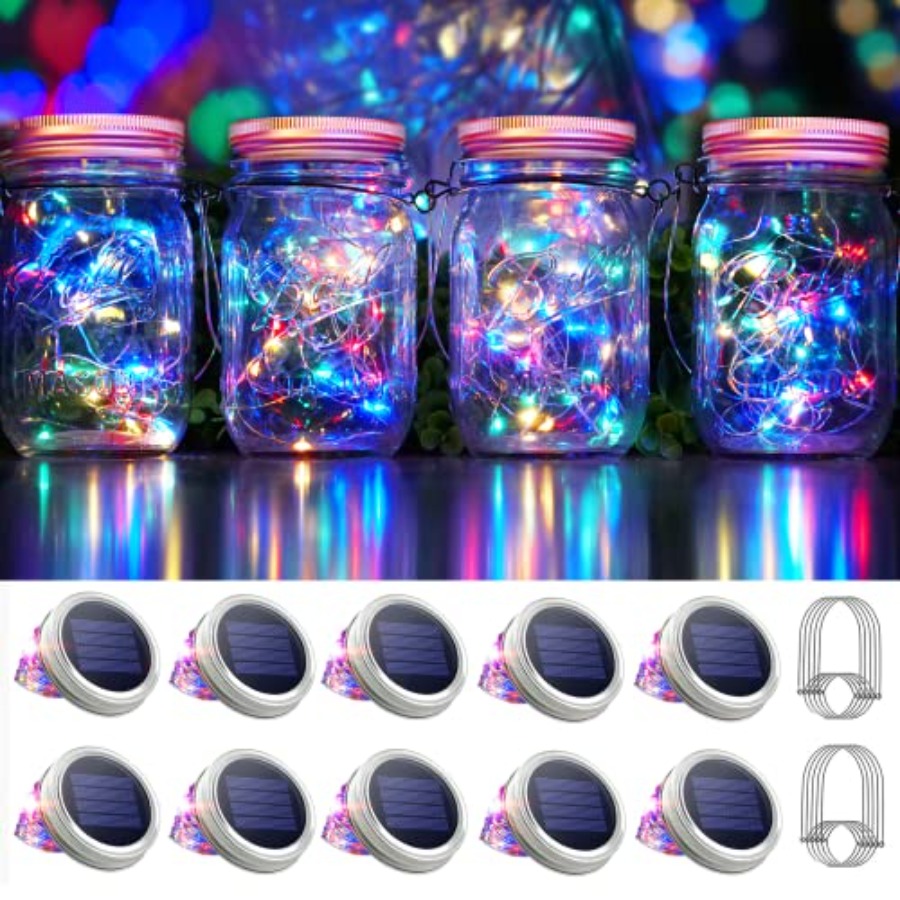 Led Fairy String Lights - 30 LED 10 Packs Mason Jar