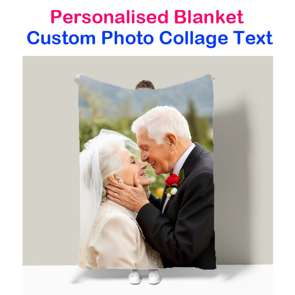 Christmas Throw Blanket - Customizable Flannel Sofa Throw Blanket with