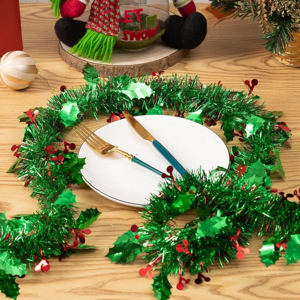 2PCS Reusable 2M Christmas Gar - Tinsel Garland Decoration recension och pris