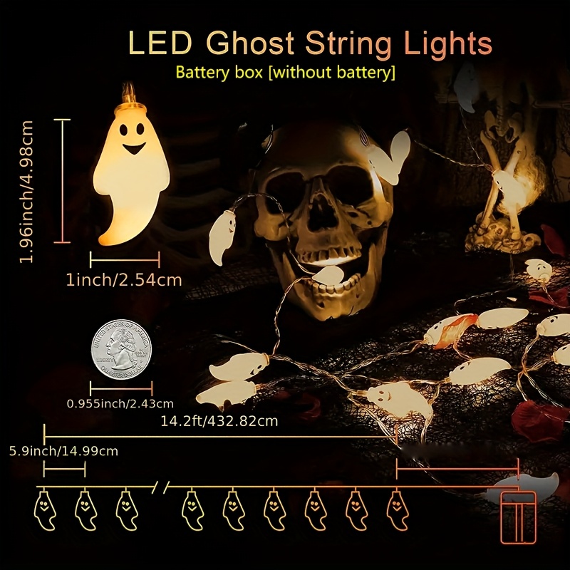 Battery Ghost LED String Light - Led Fairy String Lights recension och pris