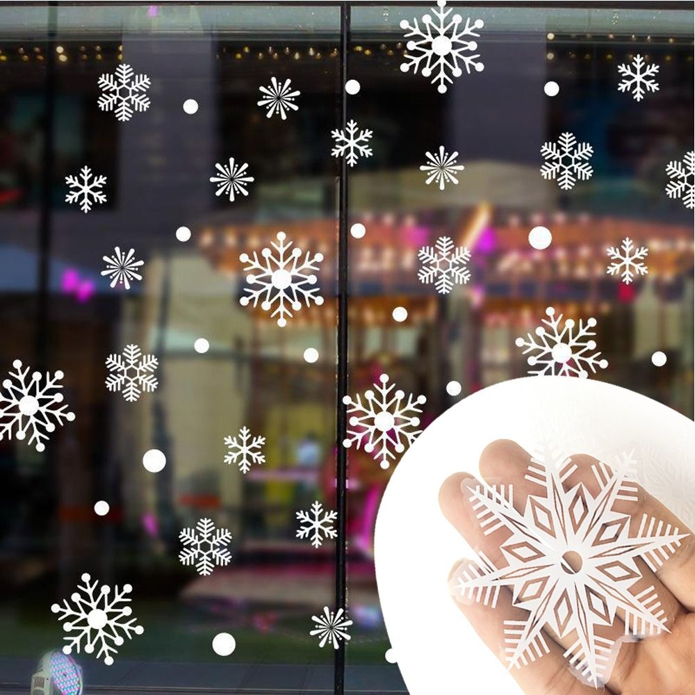 30pcs PVC Christmas Snowflakes - Snowflake Window Decal recension och pris