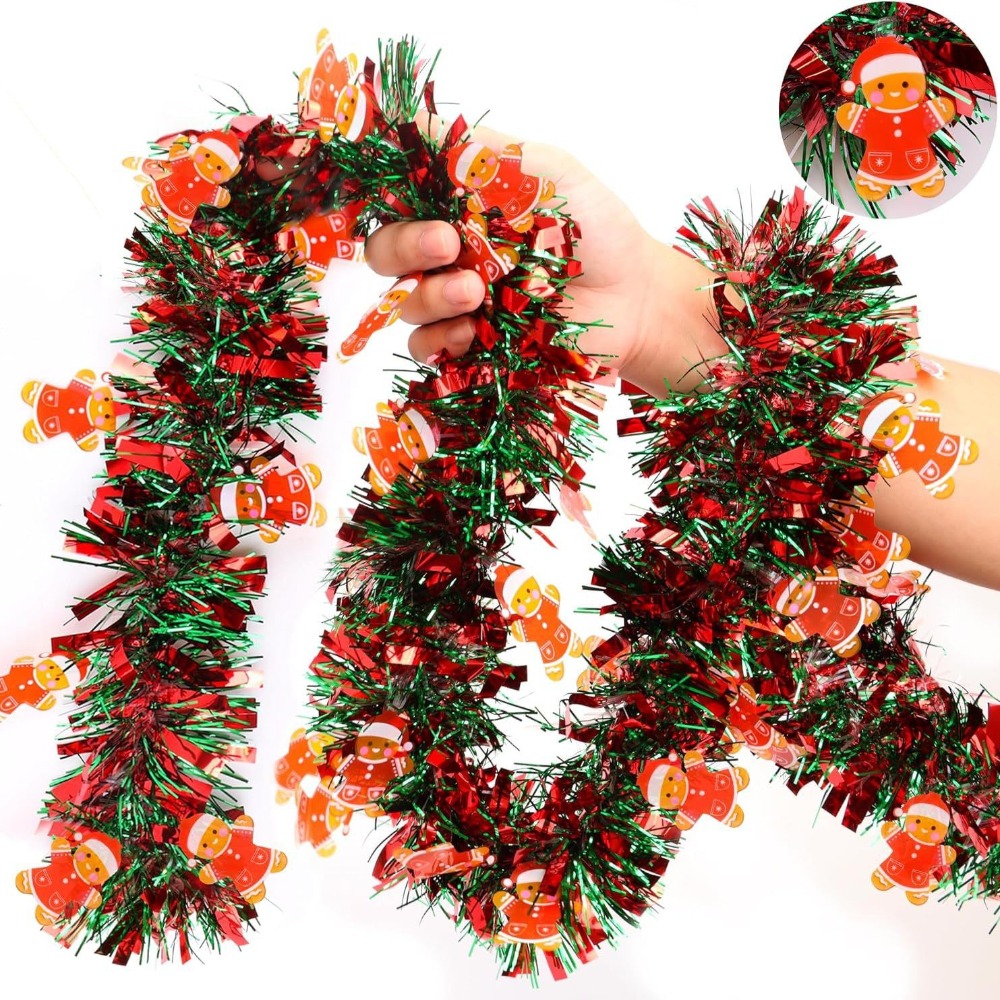 Christmas Tinsel Garland Red G - Tinsel Garland Decoration recension och pris