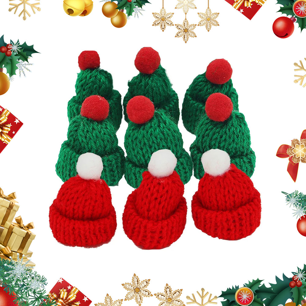 10Pcs 3.5x5cm Mini Christmas K - Santa Hat Plush recension och pris