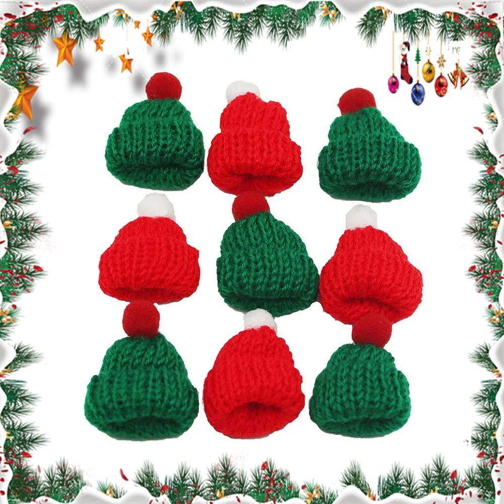 10Pcs 3.5x5cm Mini Christmas K - Santa Hat Plush recension och pris