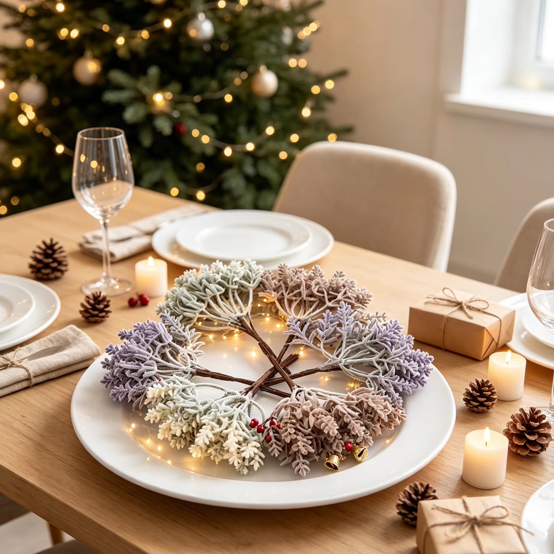 1/5PCS Artificial Plastic Flow - Christmas Wreath Fake recension och pris