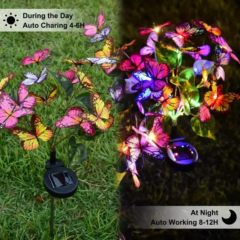 Solar LED Butterfly Garden Lig - Christmas Lights Outdoor recension och pris