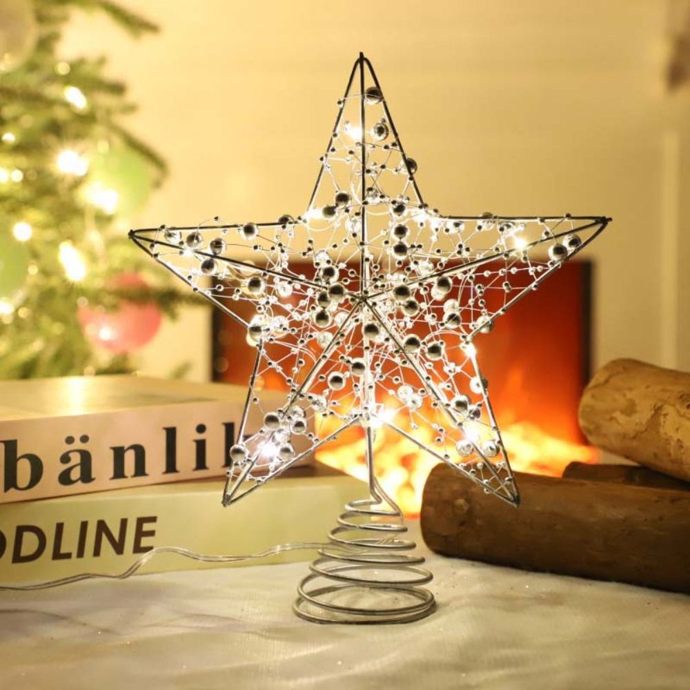 Gold/Silver LED Christmas Tree - Star Tree Topper recension och pris