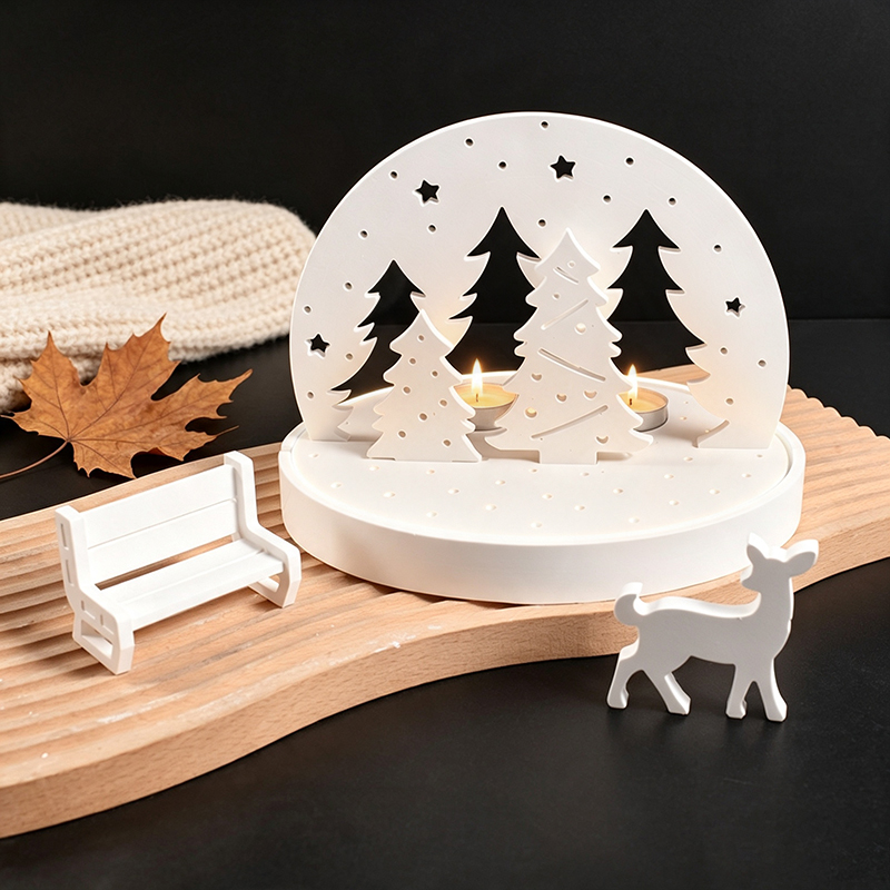 Christmas Elk Tealight Candle  - Holiday Candle Set recension och pris