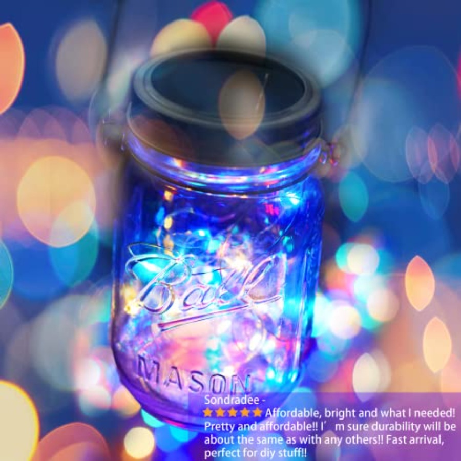 30 LED 10 Packs Mason Jar Ligh - Led Fairy String Lights recension och pris