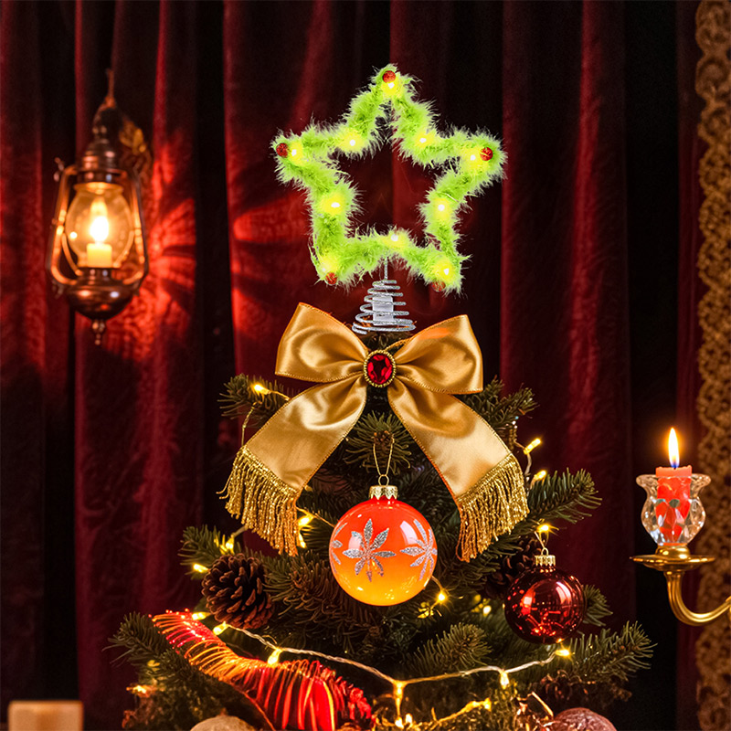 Plush Five-pointed Star Twisty - Star Tree Topper recension och pris