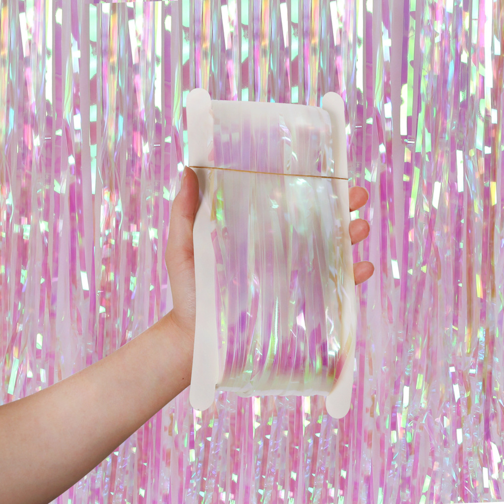 2M 3M Party Backdrop Curtains  - Tinsel Garland Decoration recension och pris