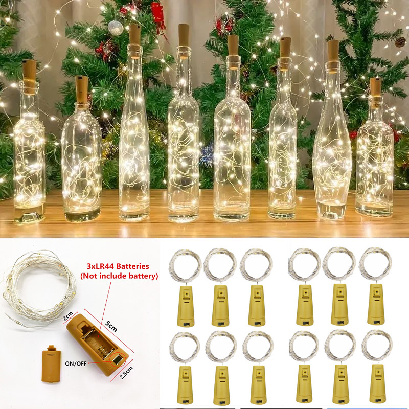 6pcs 20led Wine Bottle with Co - Led Fairy String Lights recension och pris