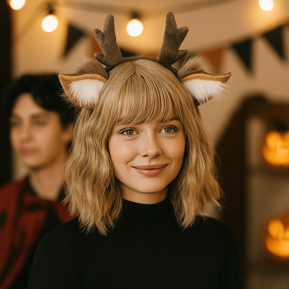 Deer Ears Reindeer Antler Head - Reindeer Antlers Headband recension och pris
