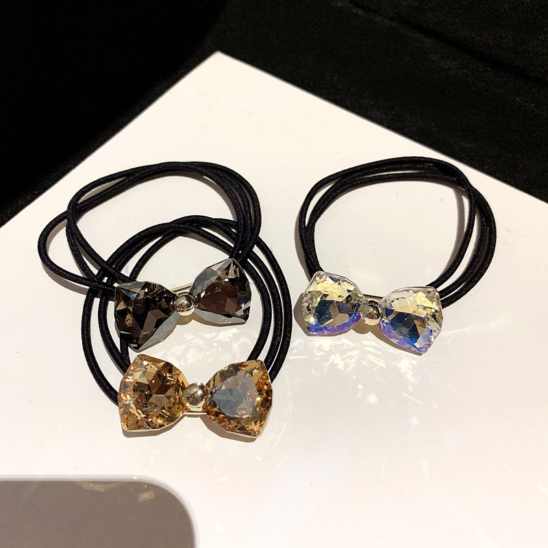 Rhinestone Bow Hair Ropes Set  - Ribbon Bow Gift recension och pris