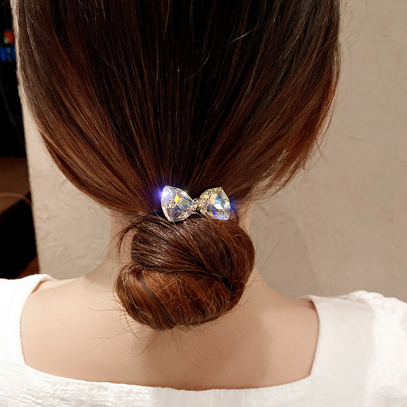 Rhinestone Bow Hair Ropes Set  - Ribbon Bow Gift recension och pris