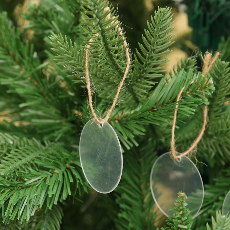 5/100x Blank Christmas Clear R - Christmas Stocking Hanging recension och pris