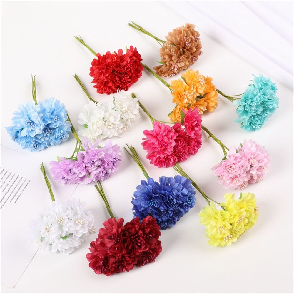 18PCS Artificial Flowers Bouqu - Christmas Wreath Fake recension och pris