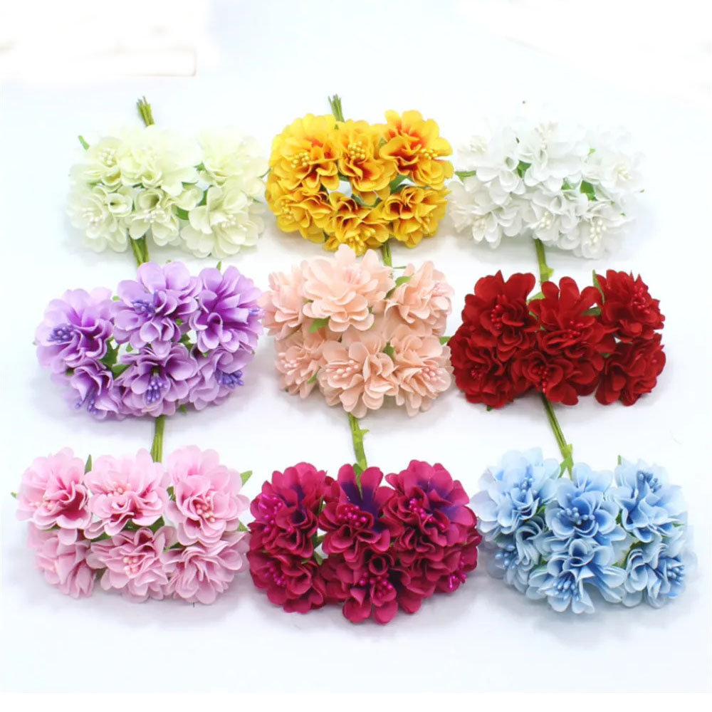 18PCS Artificial Flowers Bouqu - Christmas Wreath Fake recension och pris