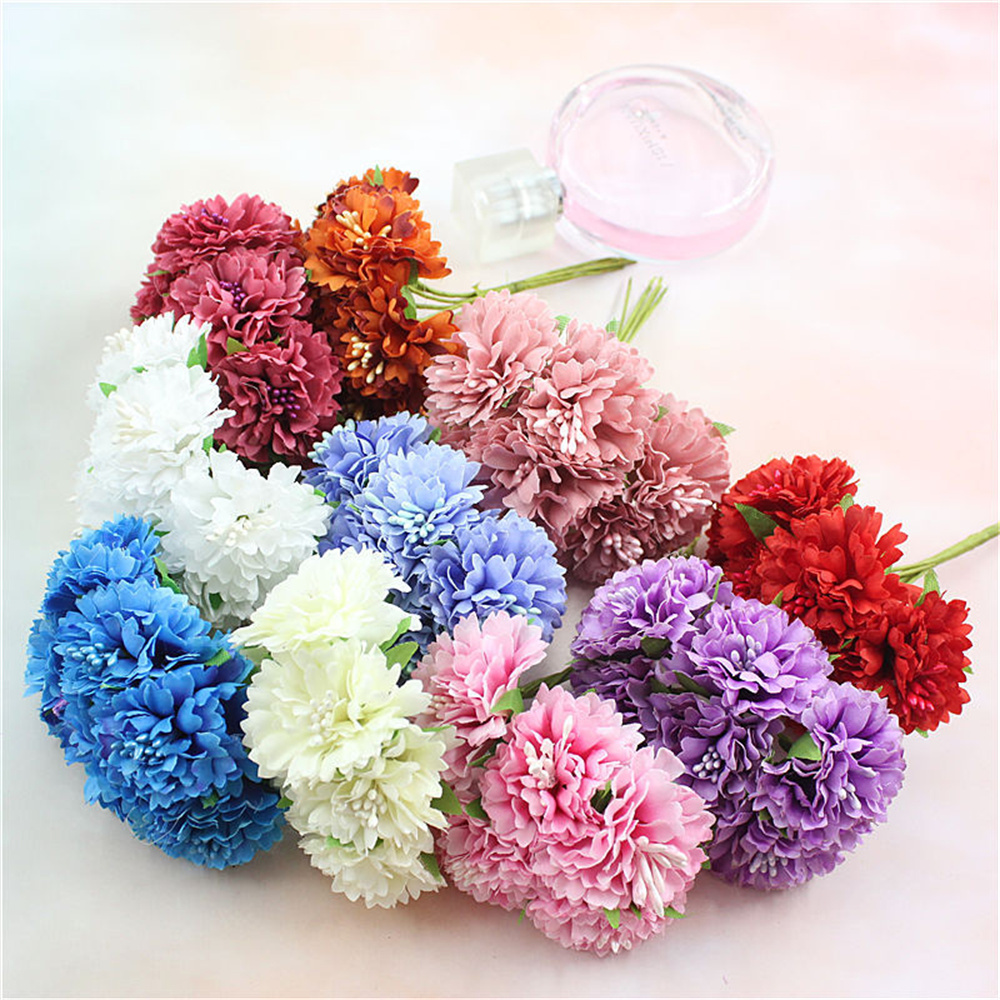18PCS Artificial Flowers Bouqu - Christmas Wreath Fake recension och pris