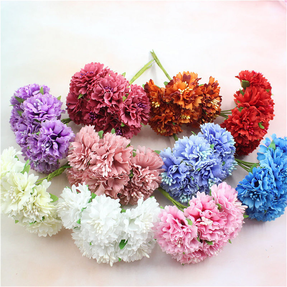 18PCS Artificial Flowers Bouqu - Christmas Wreath Fake recension och pris