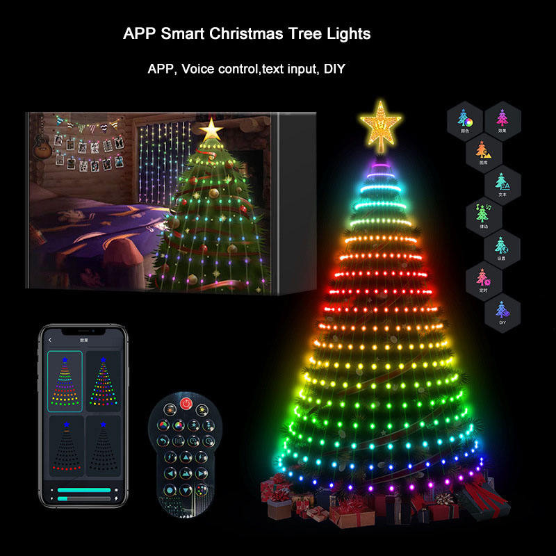 7FT 400LEDs Smart Christmas Tr - Star Tree Topper recension och pris