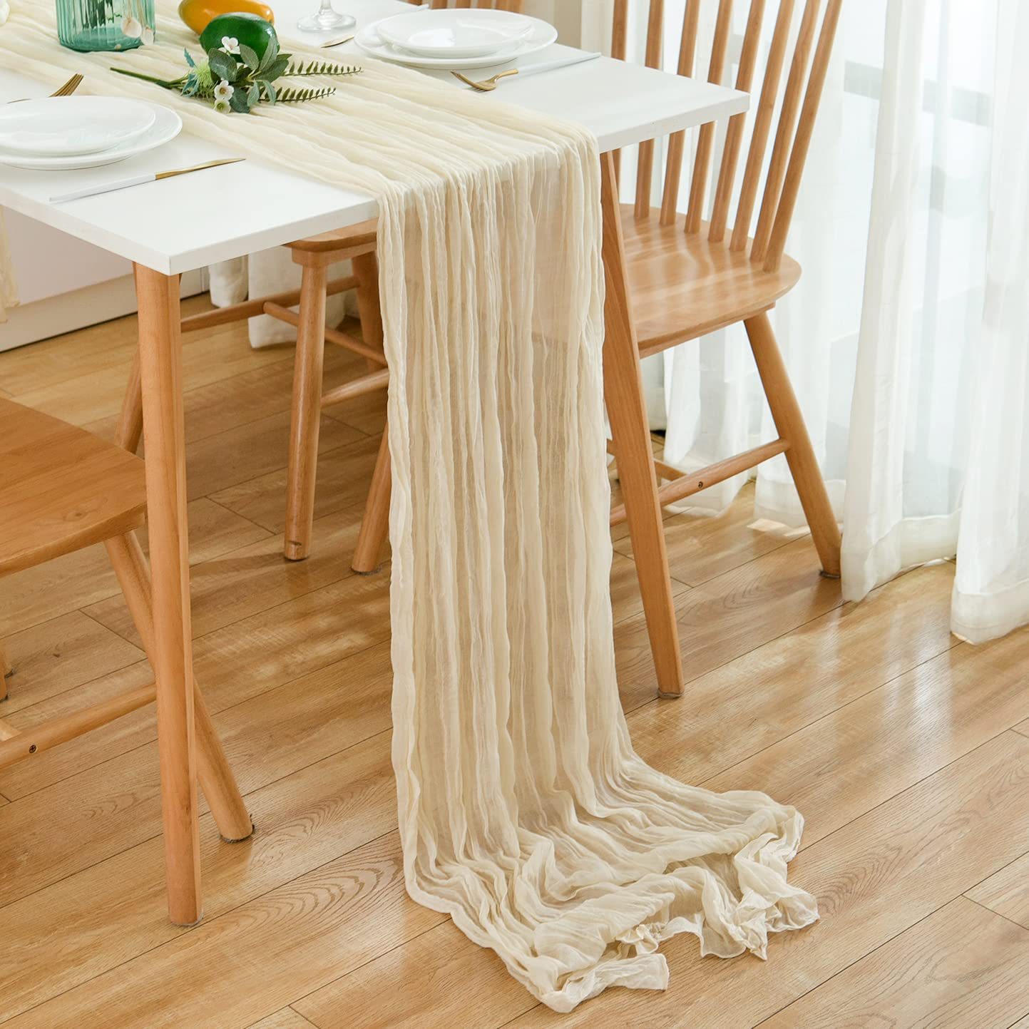 Wrinkle Gauze Table Runner Che - Christmas Table Runner recension och pris
