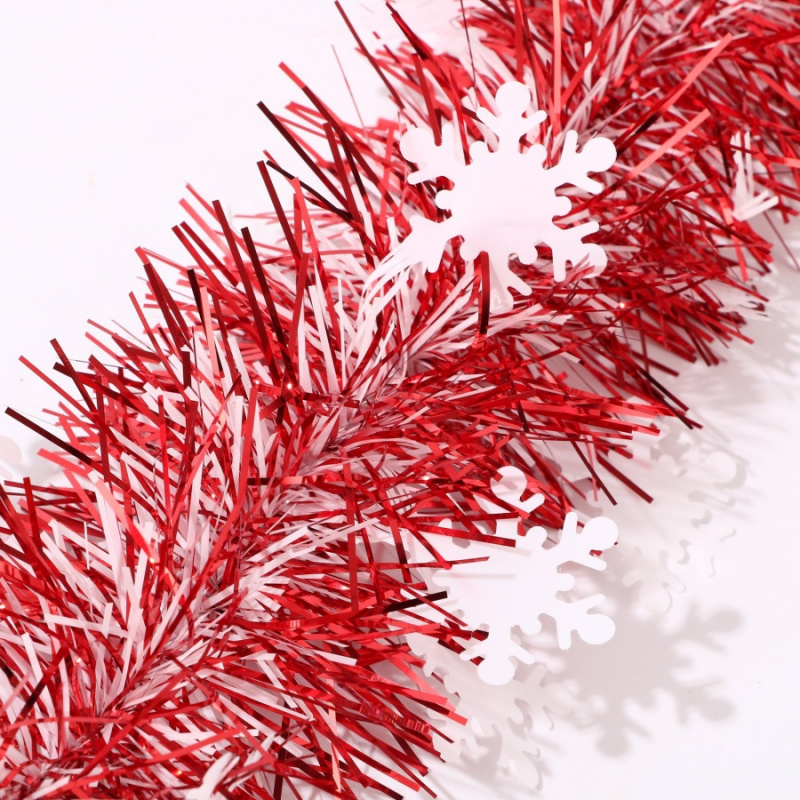 1pc Christmas Tinsel Snowflake - Tinsel Garland Decoration recension och pris