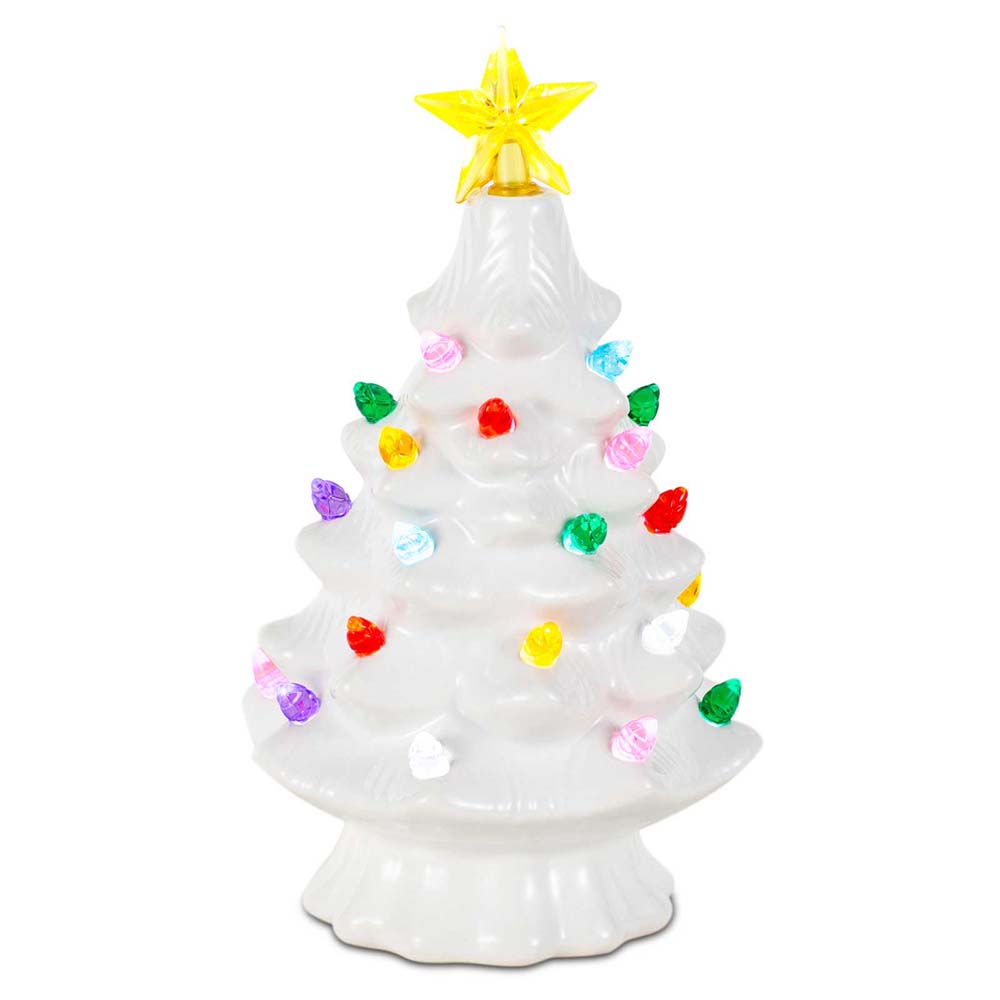 7 Inch Ceramic Christmas Villa - Star Tree Topper recension och pris