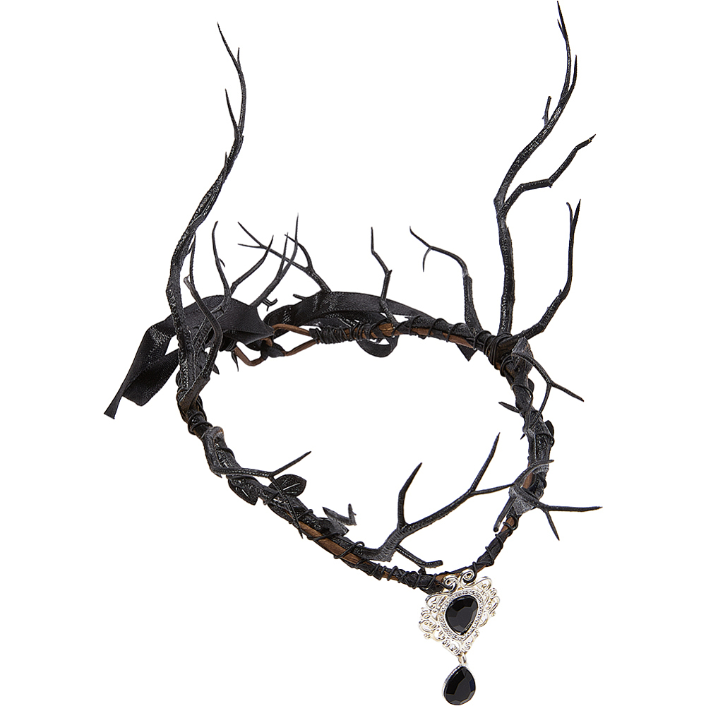 Black Fairy Headpiece Dark Rei - Reindeer Antlers Headband recension och pris