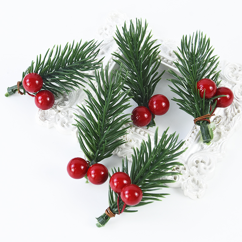 10pcs Christmas Berry Pine Con - Christmas Wreath Fake recension och pris