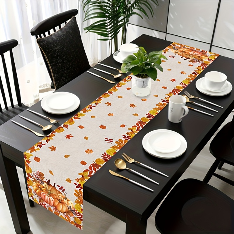 1pc Thanksgiving & Halloween T - Christmas Table Runner recension och pris