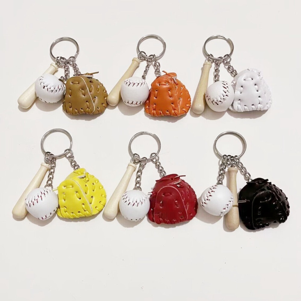 2CM Baseball Keychain 3Pcs Set - Ornament Ball Set recension och pris