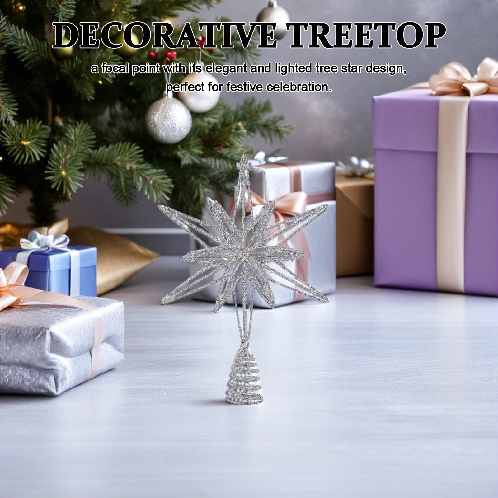 Christmas Tree Star Topper Met - Star Tree Topper recension och pris