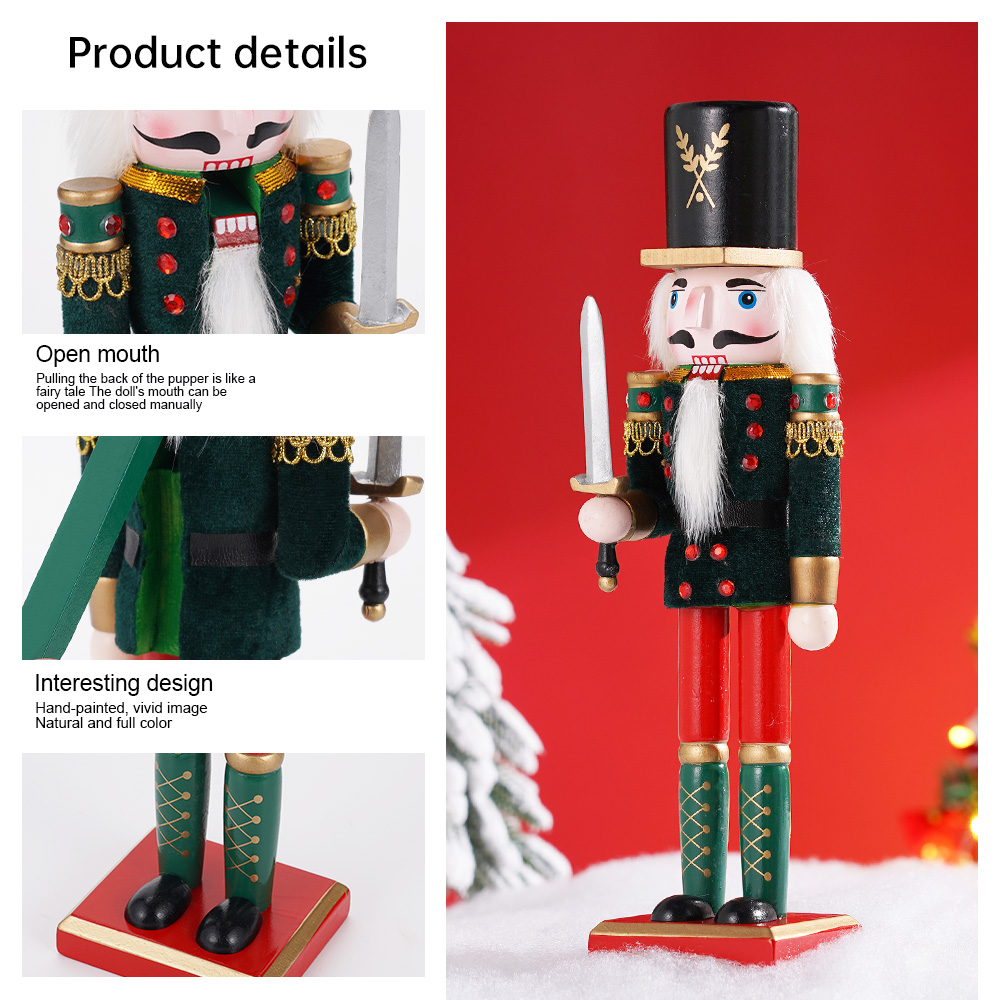 30cm Christmas Nutcracker Wood - Nutcracker Figurine recension och pris