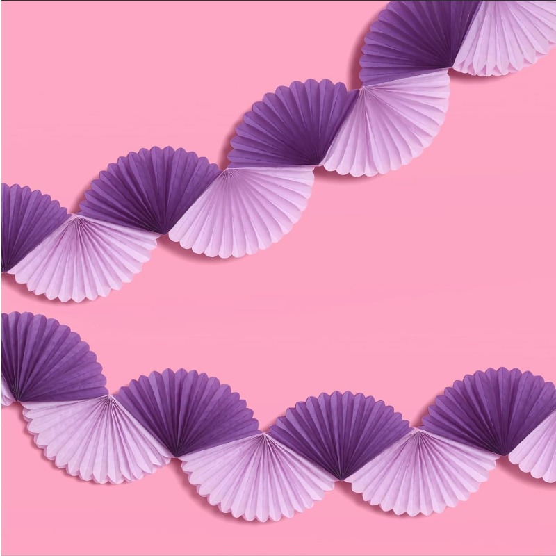 Purple Silver Party Paper 3D F - Tinsel Garland Decoration recension och pris