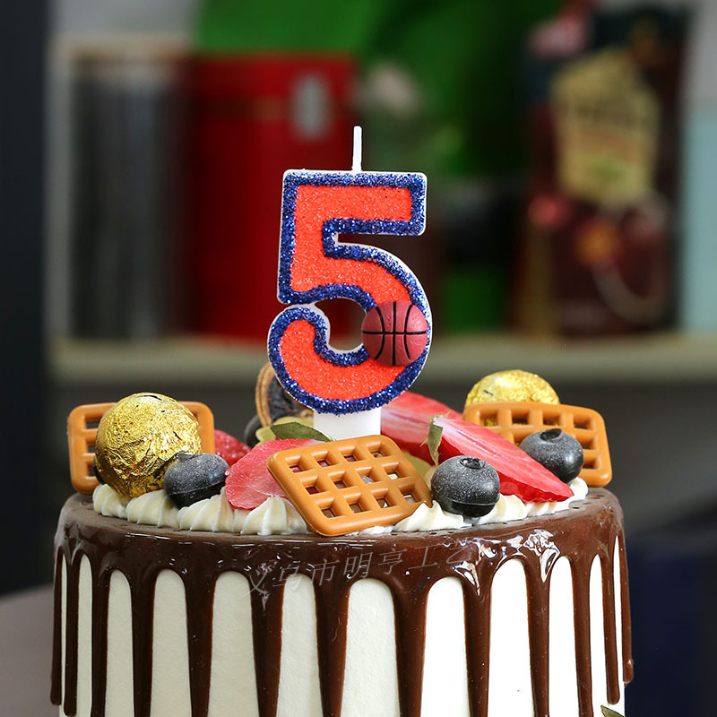 0-9 Basketball Number Candles  - Holiday Candle Set recension och pris