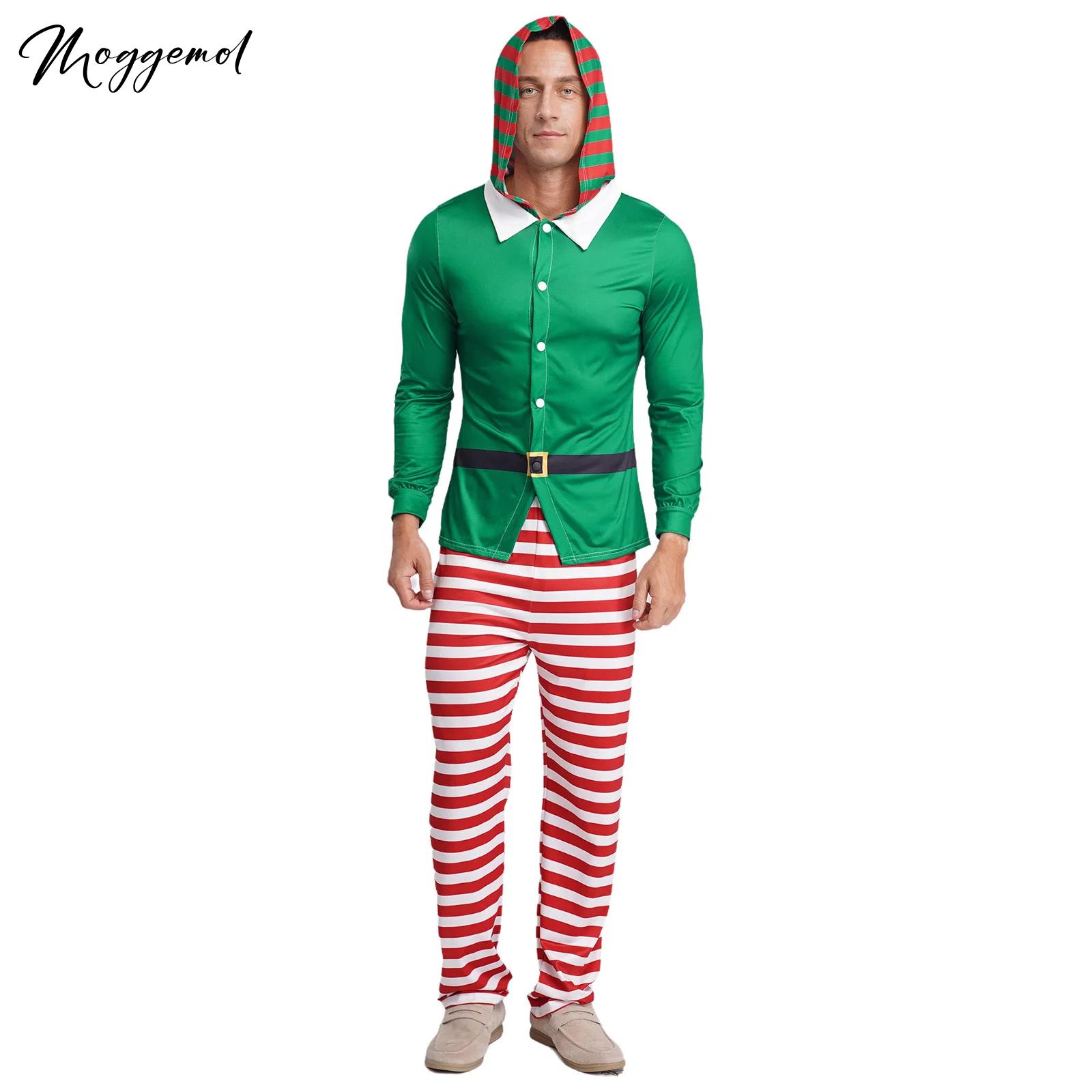 Mens Christmas Elf Pajamas Par - Elf Costume Christmas recension och pris