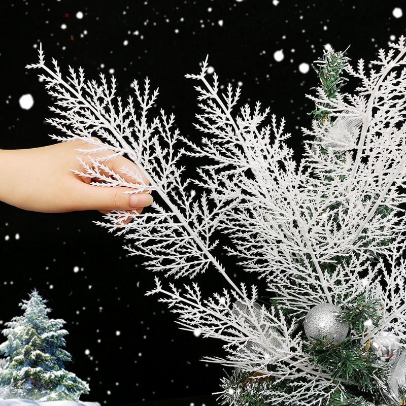 Christmas White Artificial Pin - Christmas Wreath Fake recension och pris
