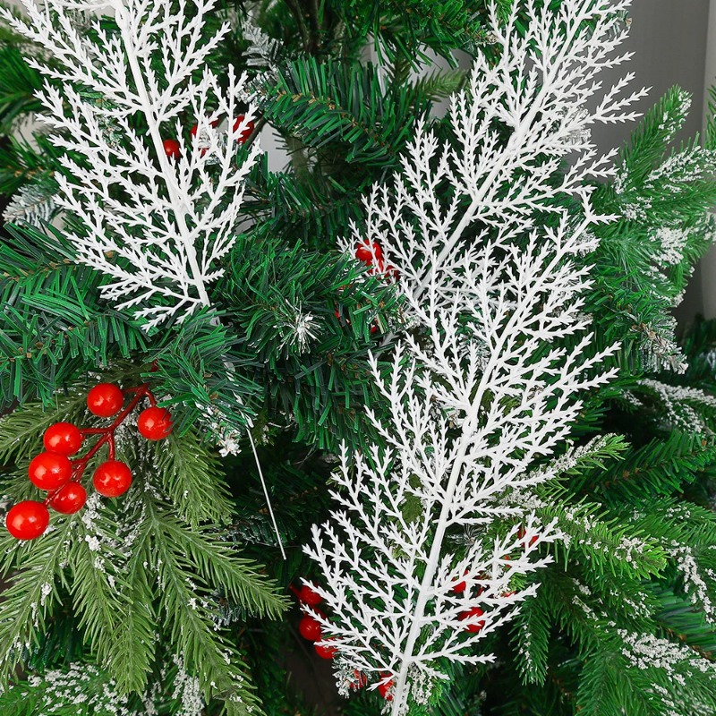 Christmas White Artificial Pin - Christmas Wreath Fake recension och pris