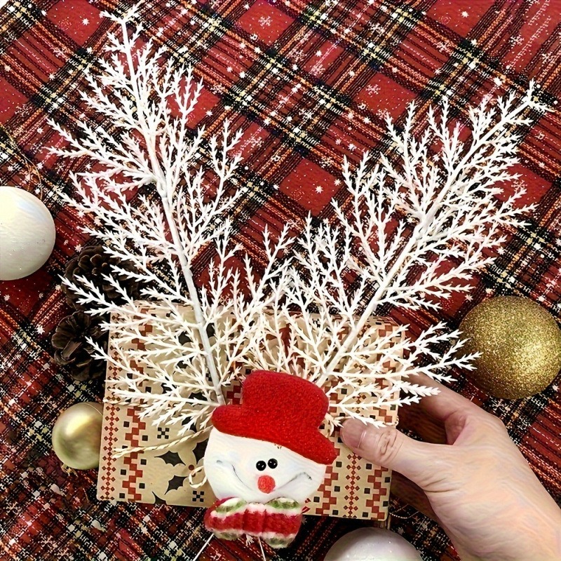 Christmas White Artificial Pin - Christmas Wreath Fake recension och pris