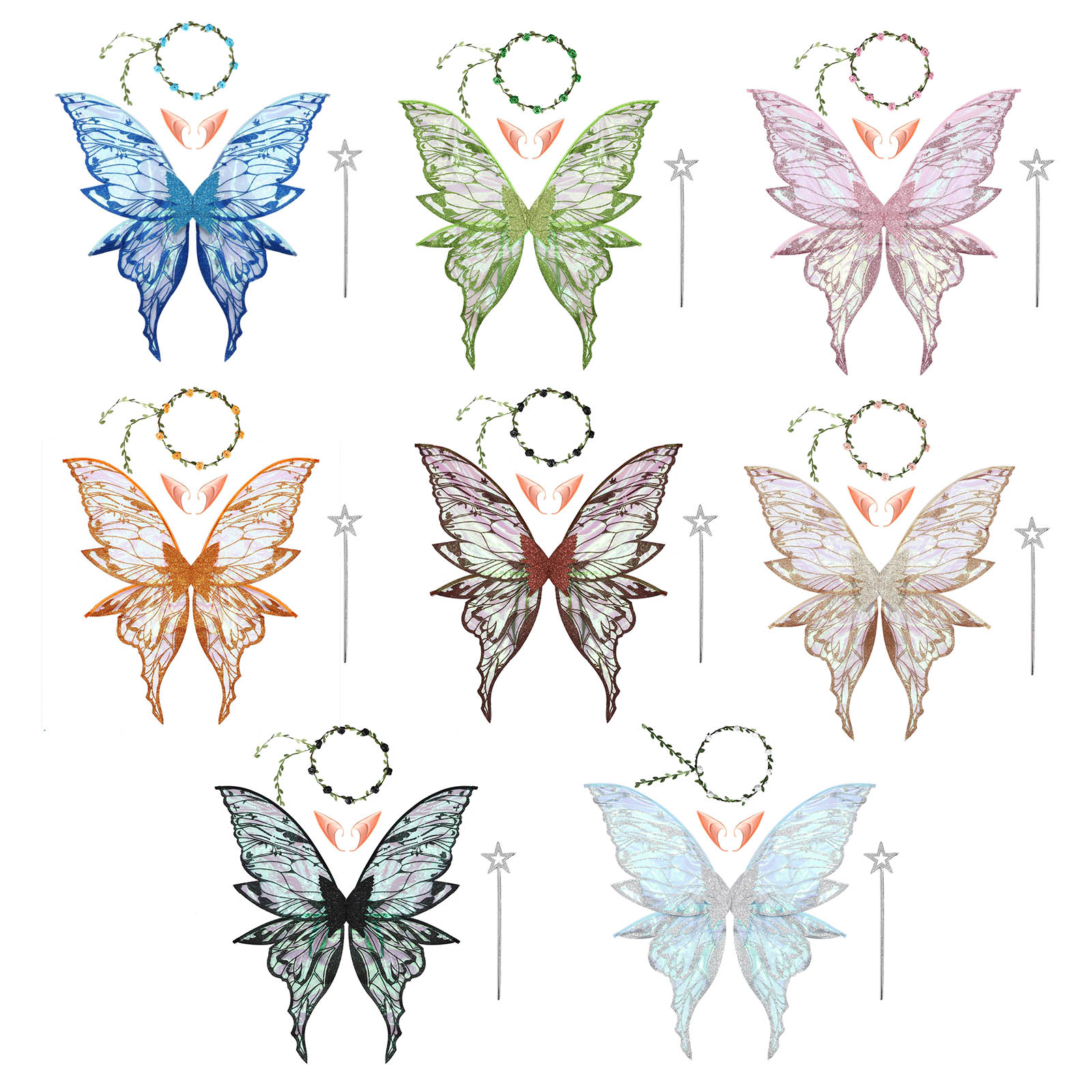 Butterfly Fairy Elf Costume Wi - Elf Costume Christmas recension och pris