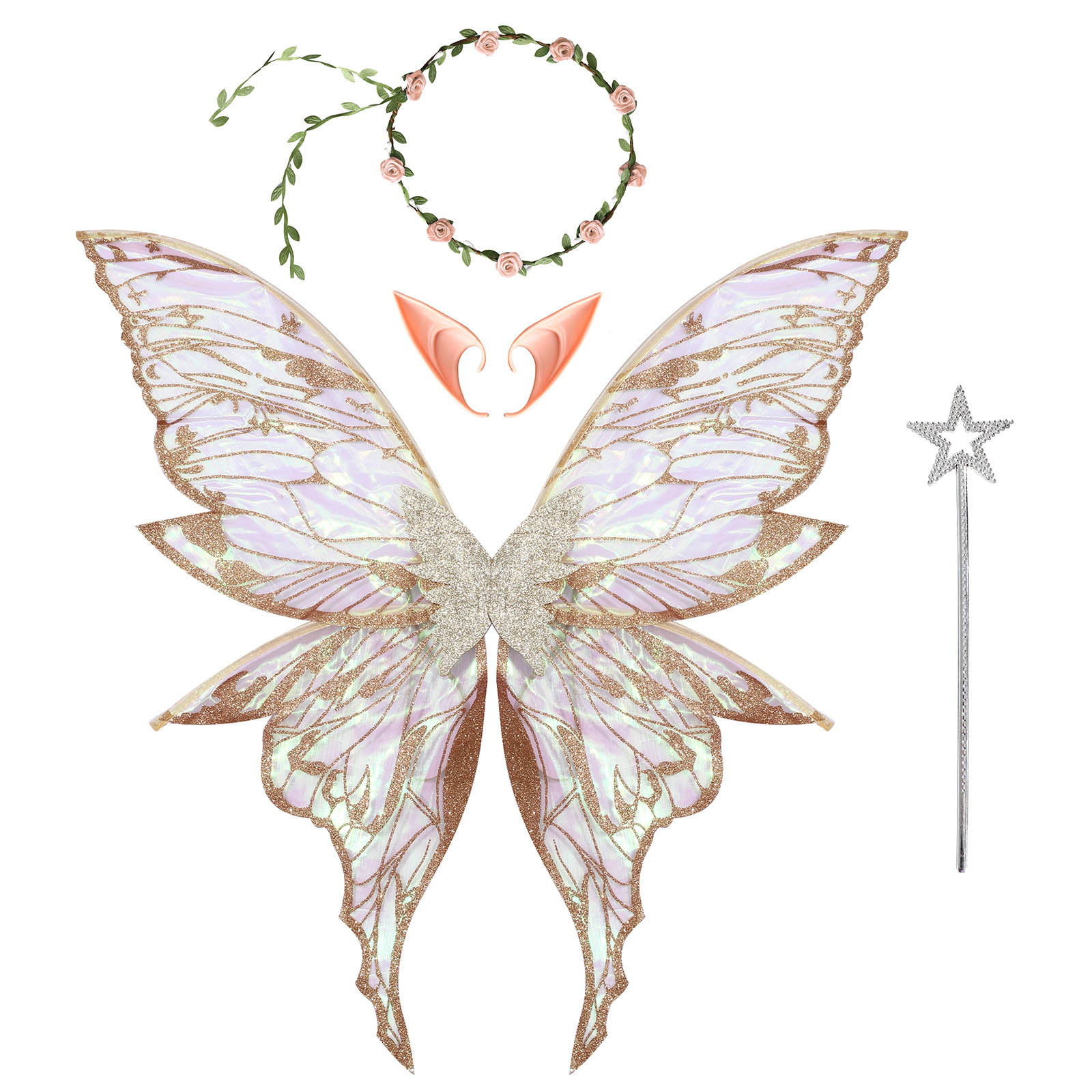Butterfly Fairy Elf Costume Wi - Elf Costume Christmas recension och pris