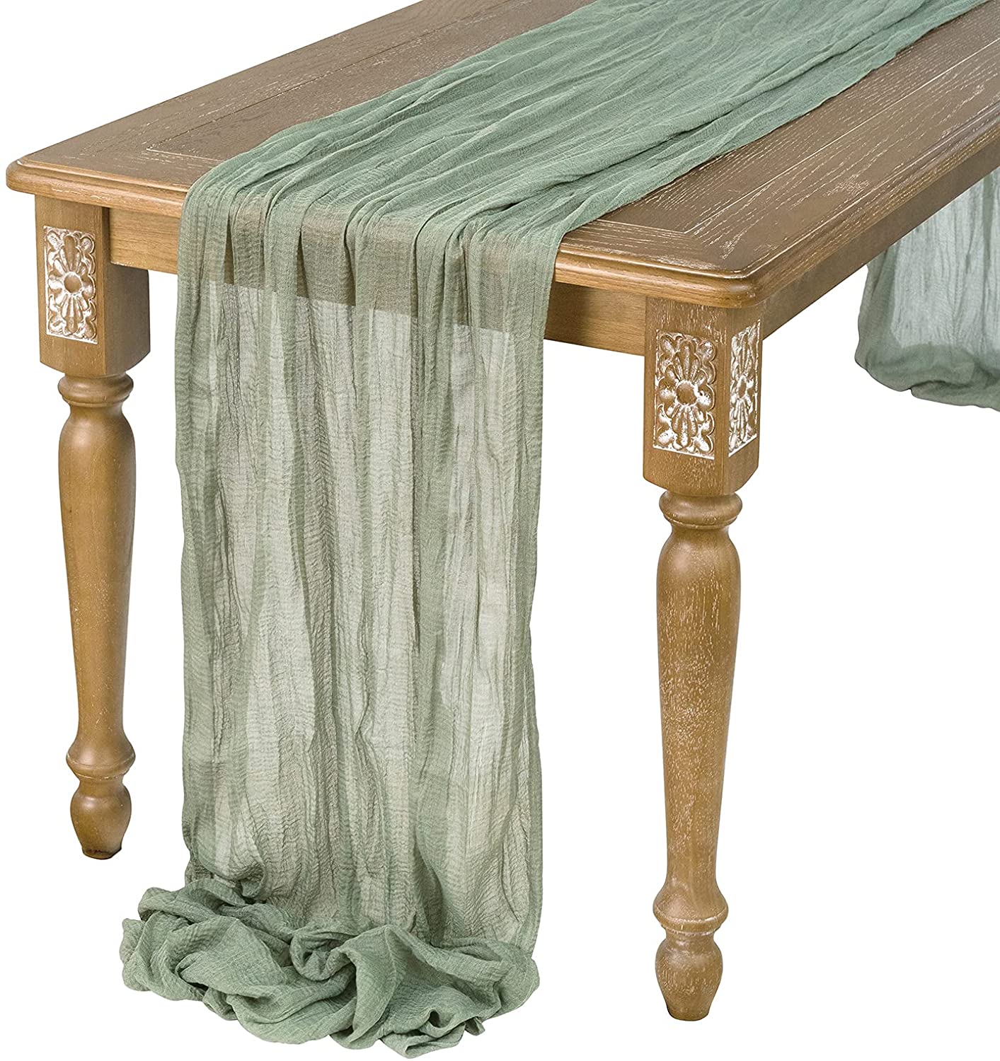 Semi-Sheer Gauze Wedding Party - Christmas Table Runner recension och pris