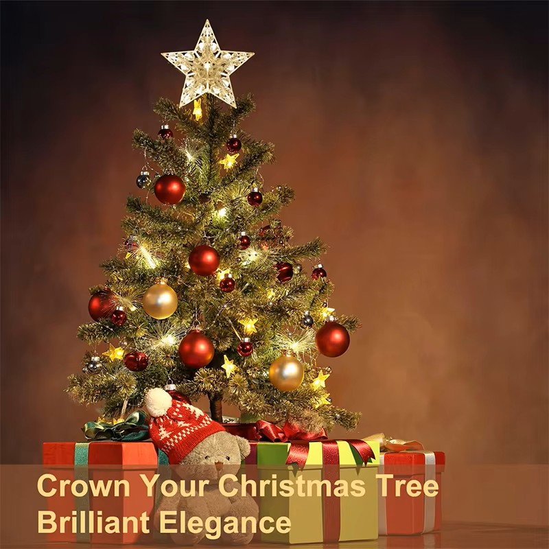15cm Christmas Glowing Tree To - Star Tree Topper recension och pris