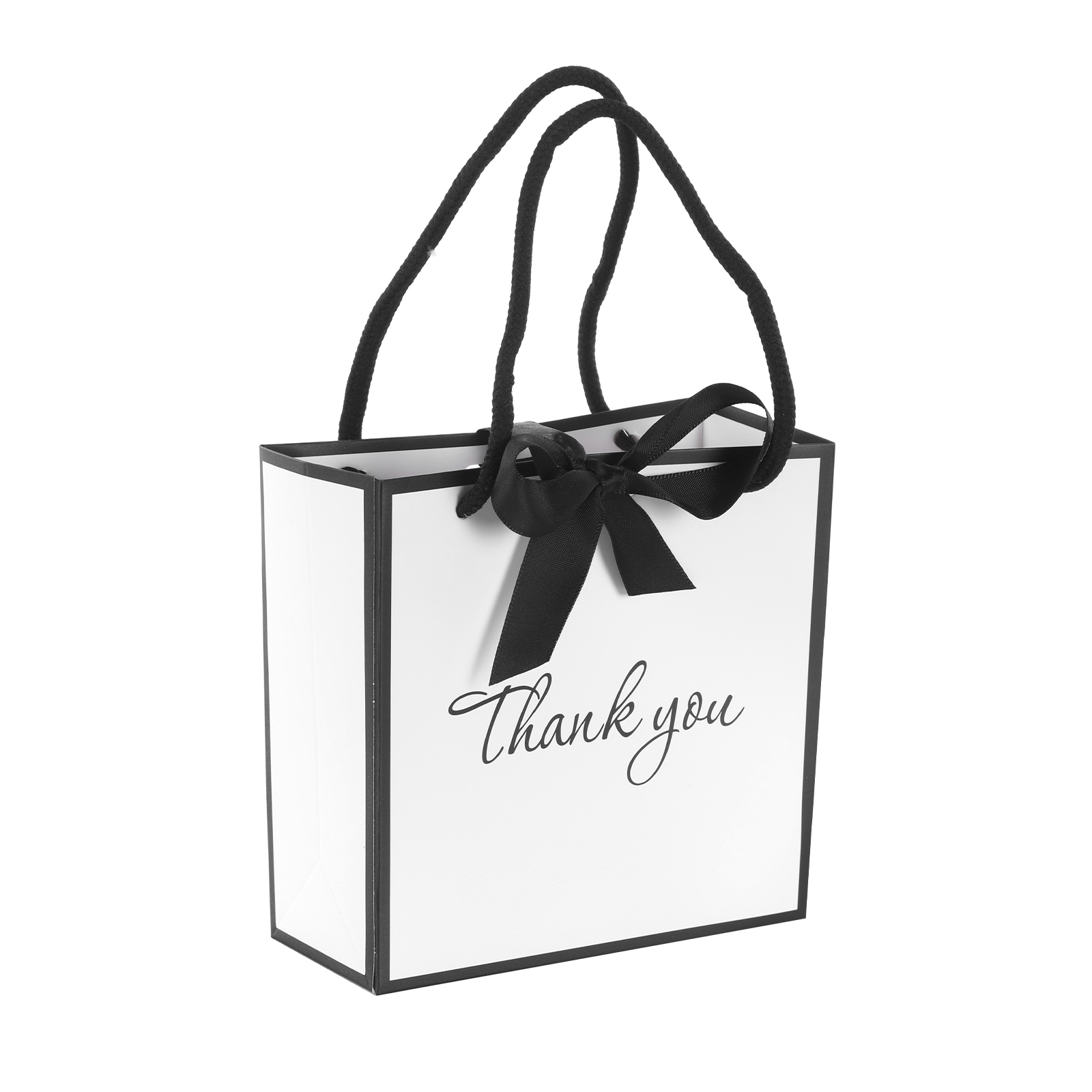 50Pcs Thank You Gift Bag with  - Ribbon Bow Gift recension och pris