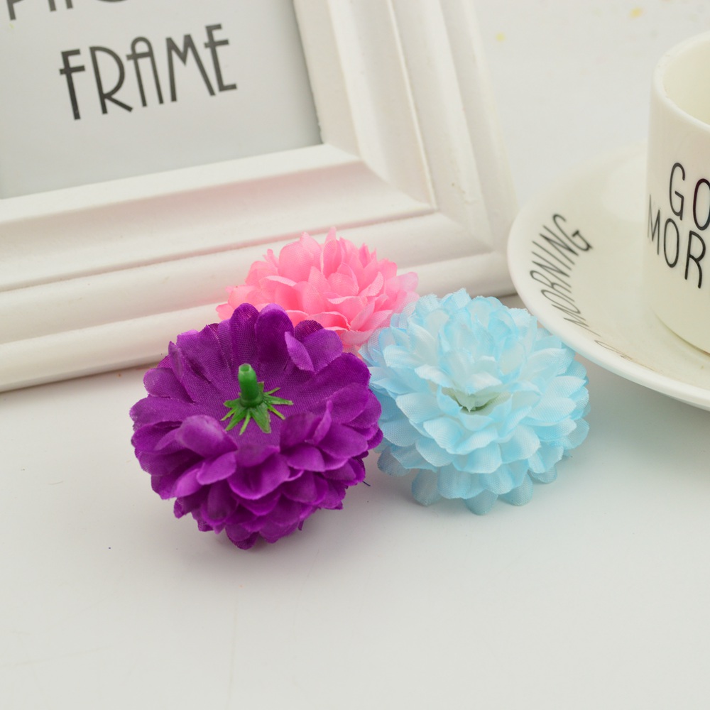 200PCS 5CM Silk Chrysanthemum  - Christmas Wreath Fake recension och pris
