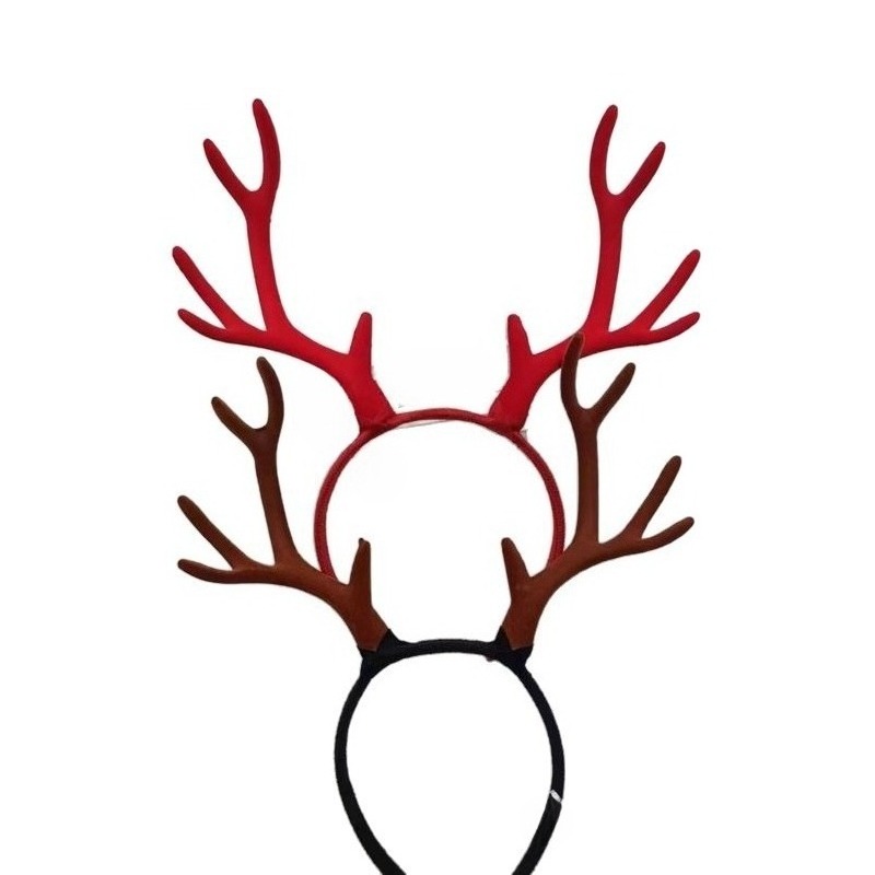 10pair 17cm Flocked Reindeer A - Reindeer Antlers Headband recension och pris