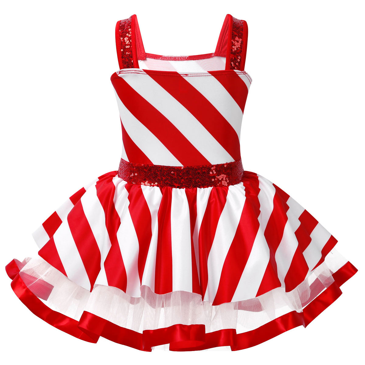 Girls Christmas Candy Cane Cos - Elf Costume Christmas recension och pris