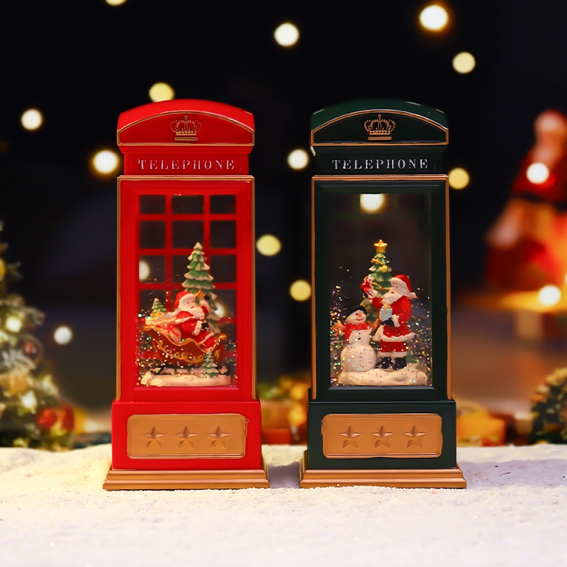 Christmas Phone Booth Night Li - Snow Globe Musical recension och pris