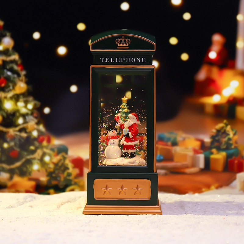 Christmas Phone Booth Night Li - Snow Globe Musical recension och pris
